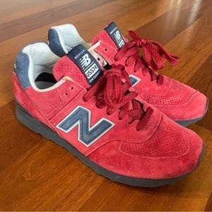 New Balance US574XAD Classics Made in USA Red/Navy Size 10